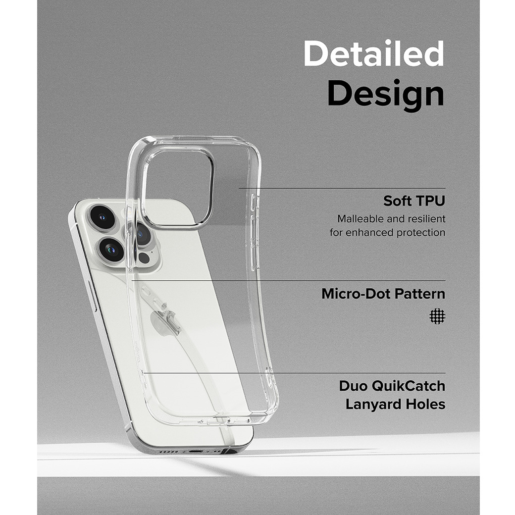 Ringke รุ่น Air - เคส iPhone 15 Pro - สี Clear