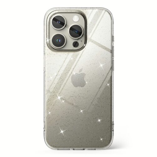 Ringke รุ่น Air - เคส iPhone 15 Pro - สี Glitter Clear - Image 2