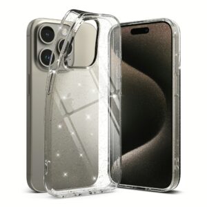 Ringke รุ่น Air - เคส iPhone 15 Pro - สี Glitter Clear