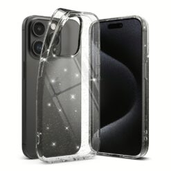 Ringke รุ่น Air - เคส iPhone 15 Pro - สี Glitter Clear