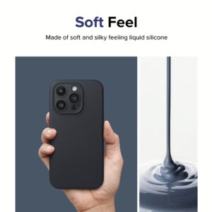 Ringke รุ่น Silicone Magnetic - เคส iPhone 15 Pro - สี Deep Blue