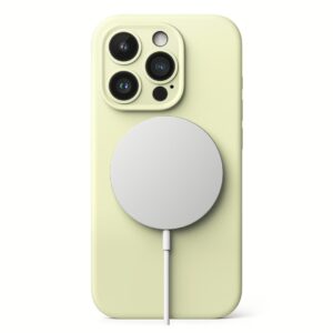 Ringke รุ่น Silicone Magnetic - เคส iPhone 15 Pro - สี Sunny Lime