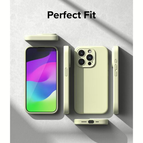 Ringke รุ่น Silicone Magnetic - เคส iPhone 15 Pro - สี Sunny Lime - Image 14