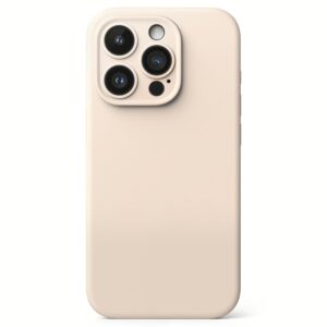 Ringke รุ่น Silicone Magnetic - เคส iPhone 15 Pro - สี Pink Sand