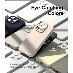 Ringke รุ่น Silicone Magnetic - เคส iPhone 15 Pro - สี Pink Sand