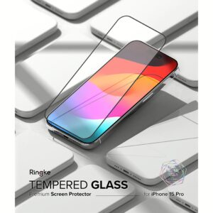 Ringke รุ่น Screen Protector Tempered Glass - ฟิล์มกระจก iPhone 15 Pro 14 Ringke รุ่น Screen Protector Tempered Glass - ฟิล์มกระจก iPhone 15 Pro