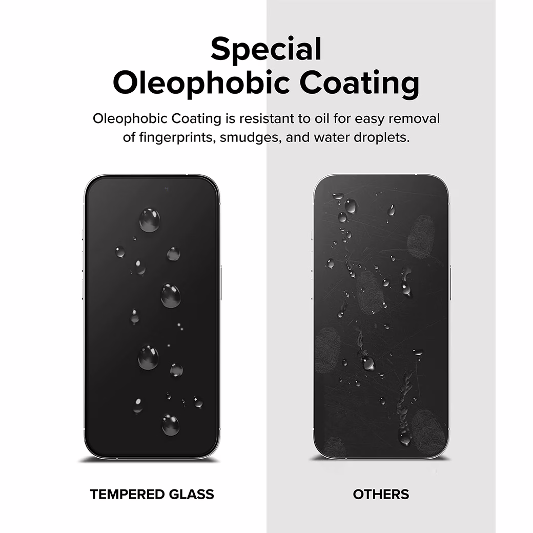 Ringke รุ่น Screen Protector Tempered Glass - ฟิล์มกระจก iPhone 15 Pro