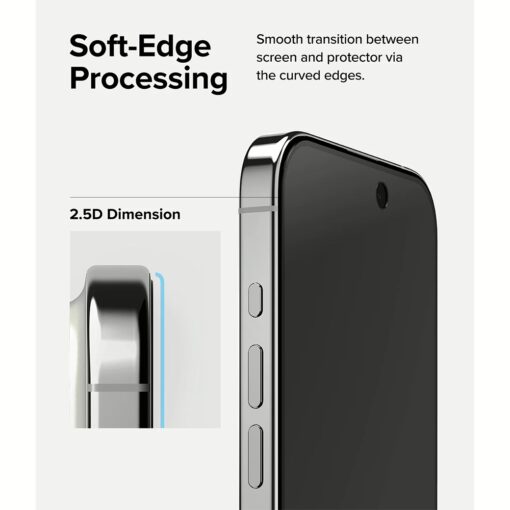 Ringke รุ่น Privacy Tempered Glass - ฟิล์มกระจก iPhone 15 Pro - Image 10