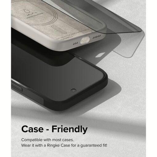 Ringke รุ่น Privacy Tempered Glass - ฟิล์มกระจก iPhone 15 Pro - Image 11