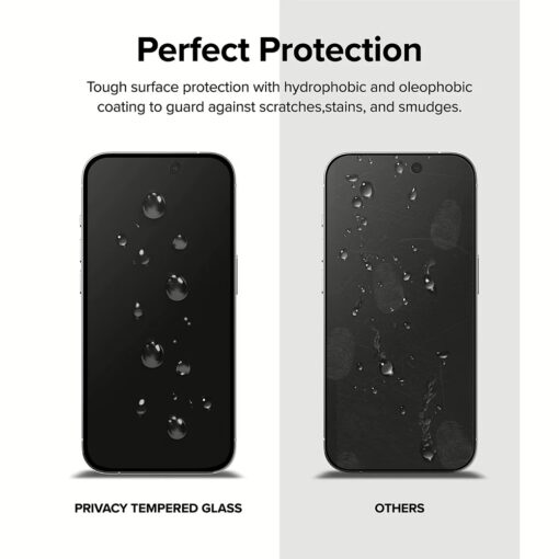 Ringke รุ่น Privacy Tempered Glass - ฟิล์มกระจก iPhone 15 Pro - Image 7