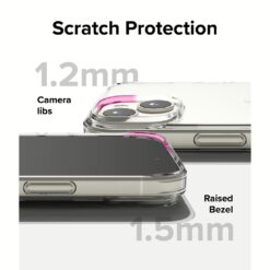 Ringke รุ่น Fusion - เคส iPhone 15 Plus - สี Clear