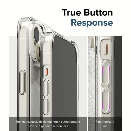 Ringke รุ่น Fusion - เคส iPhone 15 Plus - สี Clear - Image 14