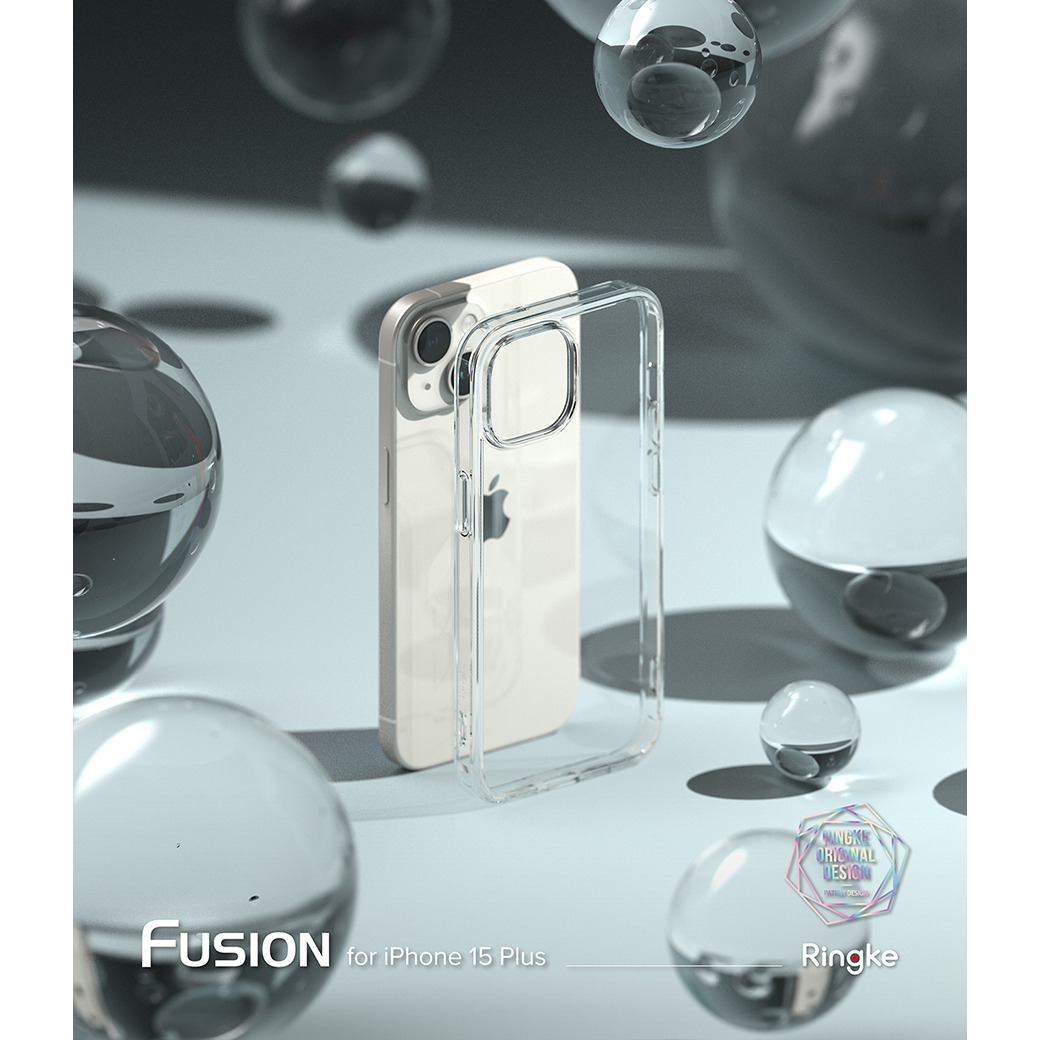 Ringke รุ่น Fusion - เคส iPhone 15 Plus - สี Clear