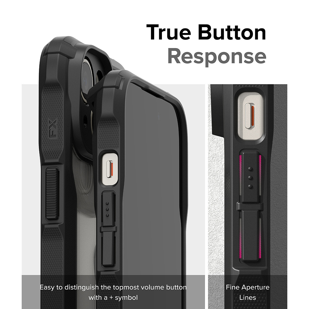 Ringke รุ่น Fusion X - เคส iPhone 15 Plus - สี Black