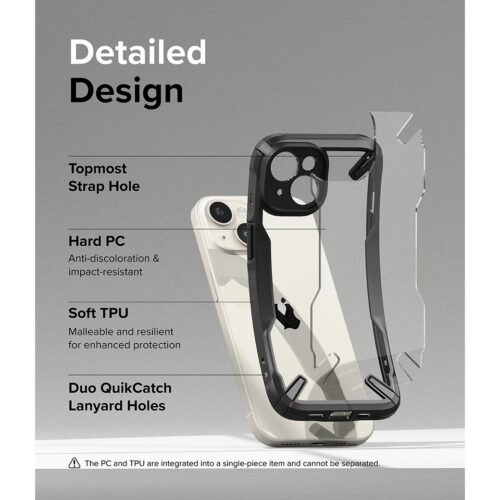Ringke รุ่น Fusion X - เคส iPhone 15 Plus - สี Black - Image 11