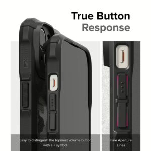 Ringke รุ่น Fusion X - เคส iPhone 15 Plus - สี Camo Black