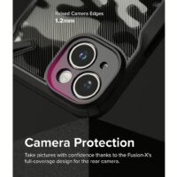 Ringke รุ่น Fusion X - เคส iPhone 15 Plus - สี Camo Black