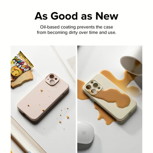 Ringke รุ่น Silicone Magnetic - เคส iPhone 15 Plus - สี Stone - Image 10