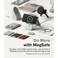 Ringke รุ่น Silicone Magnetic - เคส iPhone 15 Plus - สี Stone