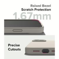 Ringke รุ่น Silicone Magnetic - เคส iPhone 15 Plus - สี Stone