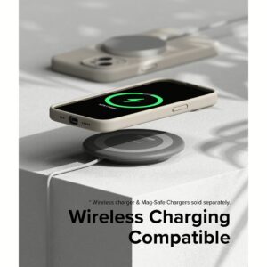 Ringke รุ่น Silicone Magnetic - เคส iPhone 15 Plus - สี Stone