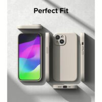 Ringke รุ่น Silicone Magnetic - เคส iPhone 15 Plus - สี Stone