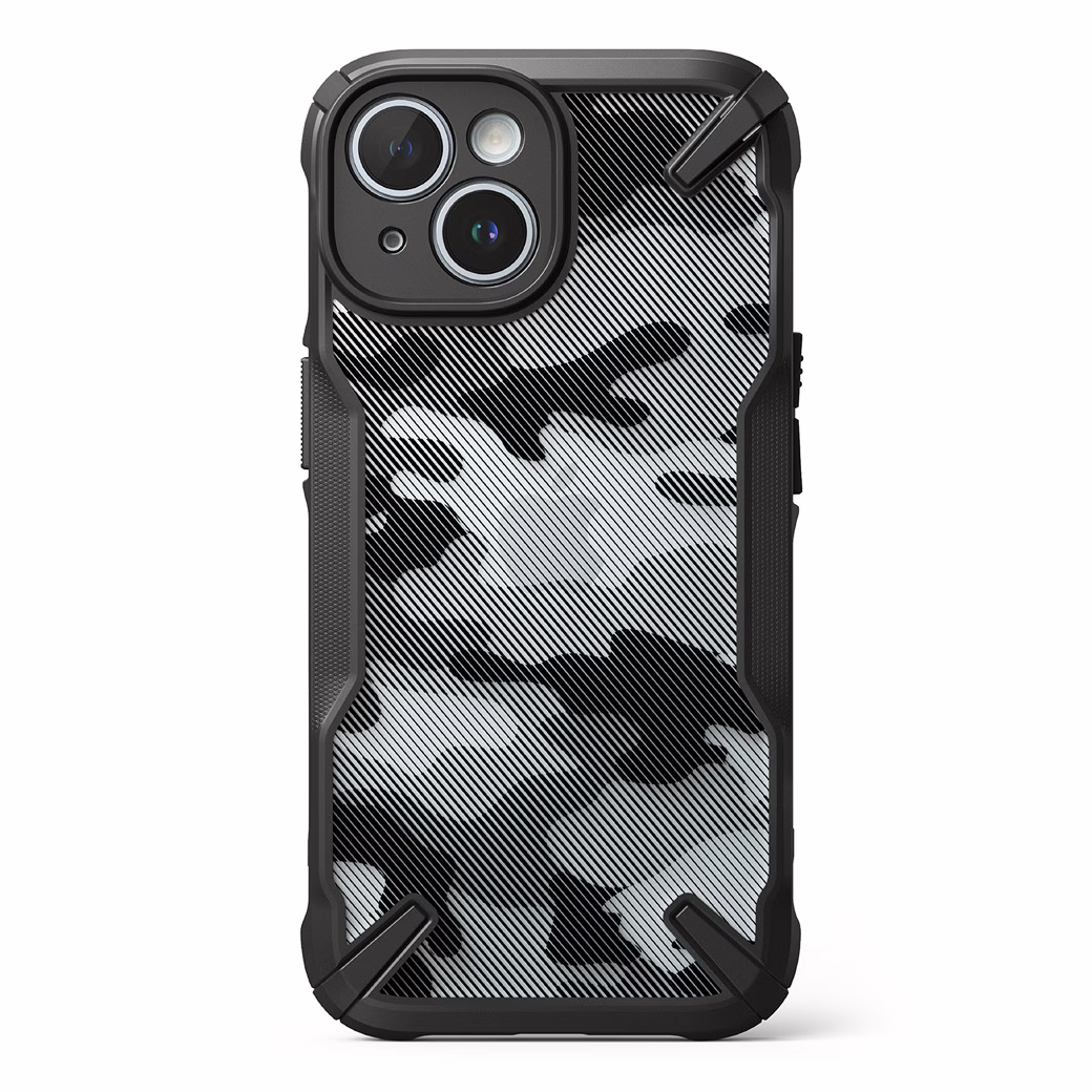 Ringke รุ่น Fusion X - เคส iPhone 15 - สี Camo Black