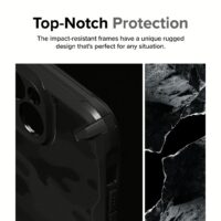 Ringke รุ่น Fusion X - เคส iPhone 15 - สี Camo Black