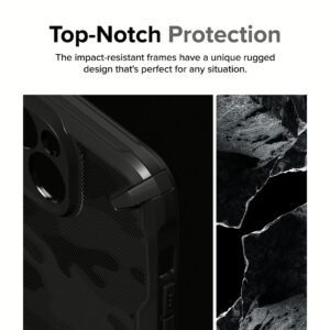 Ringke รุ่น Fusion X - เคส iPhone 15 - สี Camo Black