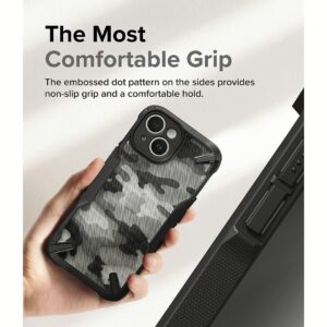 Ringke รุ่น Fusion X - เคส iPhone 15 - สี Camo Black