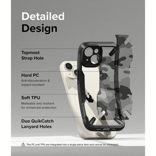 Ringke รุ่น Fusion X - เคส iPhone 15 - สี Camo Black - Image 11