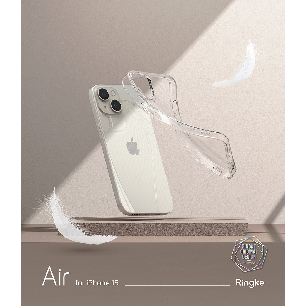 Ringke รุ่น Air - เคส iPhone 15 - สี Clear