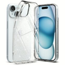 Ringke รุ่น Air - เคส iPhone 15 - สี Glitter Clear