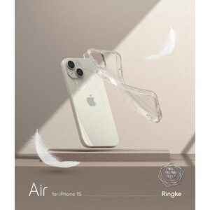 Ringke รุ่น Air - เคส iPhone 15 - สี Glitter Clear
