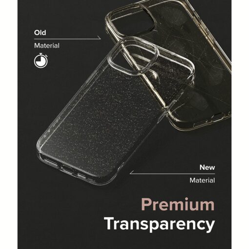 Ringke รุ่น Air - เคส iPhone 15 - สี Glitter Clear - Image 8