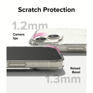 Ringke รุ่น Air - เคส iPhone 15 - สี Glitter Clear