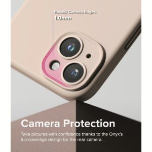 Ringke รุ่น Silicone Magnetic - เคส iPhone 15 - สี Pink Sand