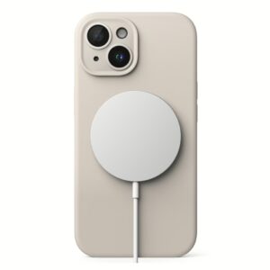 Ringke รุ่น Silicone Magnetic - เคส iPhone 15 - สี Stone