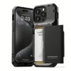 VRS รุ่น Damda Glide Pro - เคส iPhone 15 Pro - สี Black Groove