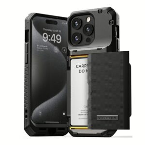 VRS รุ่น Damda Glide Pro - เคส iPhone 15 Pro - สี Black Groove