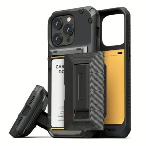 VRS รุ่น Damda Glide Hybrid - เคส iPhone 15 Pro - สี Black Groove