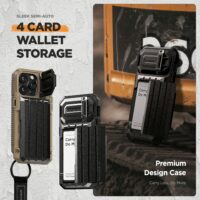VRS รุ่น Damda Glide Ultimate - เคส iPhone 15 Pro - สี Black