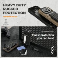 VRS รุ่น Damda Glide Ultimate - เคส iPhone 15 Pro - สี Black