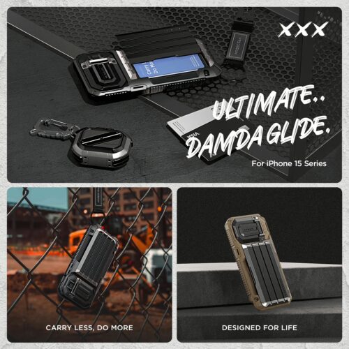 VRS รุ่น Damda Glide Ultimate - เคส iPhone 15 Pro - สี Black - Image 8