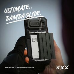 VRS รุ่น Damda Glide Ultimate - เคส iPhone 15 Pro - สี Black