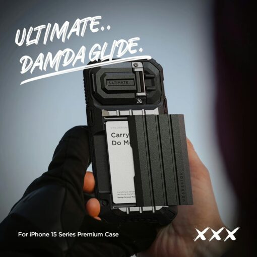 VRS รุ่น Damda Glide Ultimate - เคส iPhone 15 Pro - สี Black - Image 9