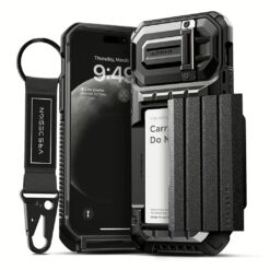 VRS รุ่น Damda Glide Ultimate - เคส iPhone 15 Pro Max - สี Black