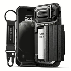 VRS รุ่น Damda Glide Ultimate - เคส iPhone 15 Pro Max - สี Black