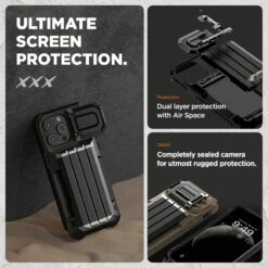VRS รุ่น Damda Glide Ultimate - เคส iPhone 15 Pro Max - สี Khaki