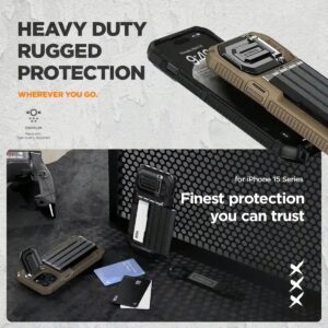 VRS รุ่น Damda Glide Ultimate - เคส iPhone 15 Pro Max - สี Khaki